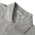 BURBERRY 戰馬格子門禁短袖POLO衫 (灰)_3