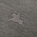 BURBERRY 戰馬格子門禁短袖POLO衫 (灰)_2