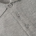 BURBERRY 戰馬格子門禁短袖POLO衫 (灰)_4