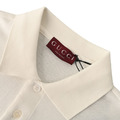 GUCCI 馬術扣刺繡口袋短袖POLO衫 (白)_3
