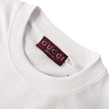 GUCCI 馬術扣織帶短袖 (白)_3