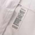 GUCCI 馬術扣織帶短袖 (白)_4