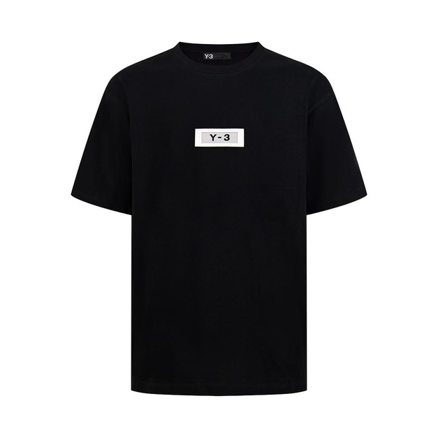 Y-3 方塊LOGO短袖 (黑)