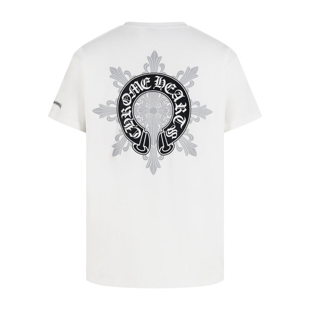 CHROME HEARTS 倫敦限定藤蔓馬蹄短袖 (白)