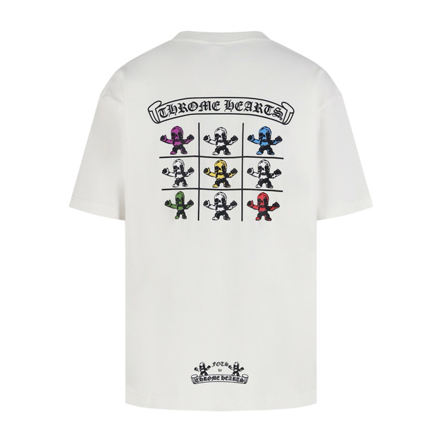 CHROME HEARTS Foti後背骷髏短袖（白色）