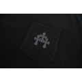 CHROME HEARTS 拼皮十字架短袖 (黑)_2