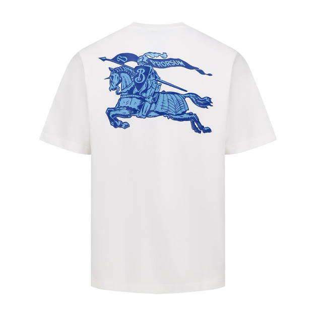 BURBERRY 藍騎士印花短袖（白色）