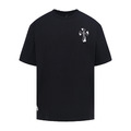 CHROME HEARTS 十字拼布刺繡短袖（黑色）_1
