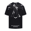 CHROME HEARTS 十字拼布刺繡短袖（黑色）
