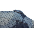 LOUIS VUITTON 像素拼接老花牛仔短袖襯衫_4
