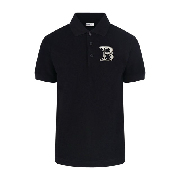 BURBERRY B字母POLO衫 (黑)