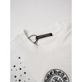 CHROME HEARTS 燙鑽馬蹄印花短袖 (白)_3