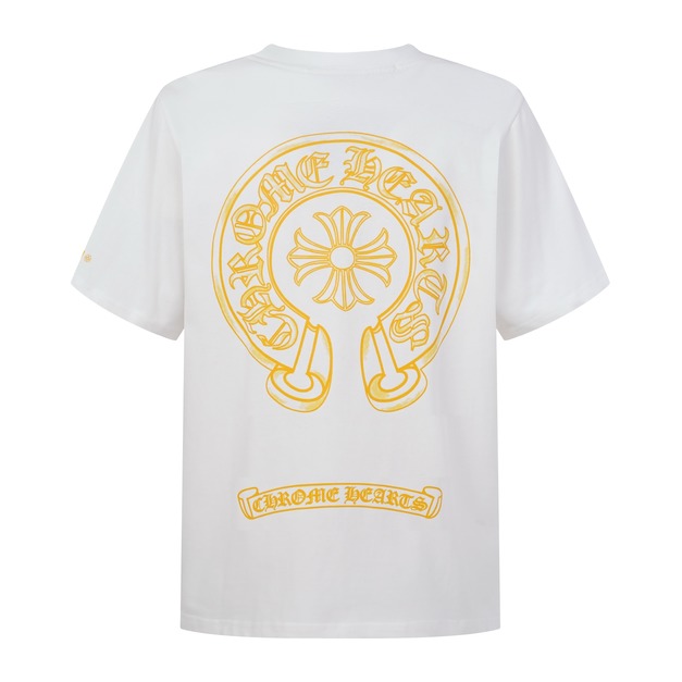 CHROME HEARTS 口袋馬蹄印花短袖 (白)