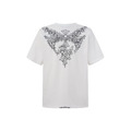 CHROME HEARTS 斑駁十字架短袖 (白)