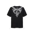 CHROME HEARTS 斑駁十字架短袖 (黑)