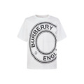 BURBERRY 經典圓形LOGO印花短袖 (白)