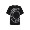 BURBERRY 經典圓形LOGO印花短袖 (黑)