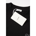 CELINE 字母刺繡破洞短袖 (黑)_4