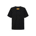 LOUIS VUITTON 滿版植絨提花短袖 (黑)_1
