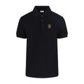 BURBERRY 經典字母貼布POLO衫 (黑)