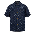LOUIS VUITTON Monogram牛仔短袖襯衫