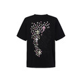 CHROME HEARTS 滿天星刺繡磨破短袖 (黑)
