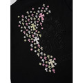 CHROME HEARTS 滿天星刺繡磨破短袖 (黑)_2