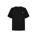 CHROME HEARTS 十字架貼布刺繡短袖 (黑)_1