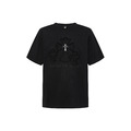 CHROME HEARTS 十字架貼布刺繡短袖 (黑)