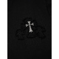 CHROME HEARTS 十字架貼布刺繡短袖 (黑)_3