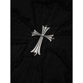CHROME HEARTS 十字架貼布刺繡短袖 (黑)_4