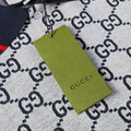 GUCCI 針織滿版提花字母Polo衫短袖 (灰)_3