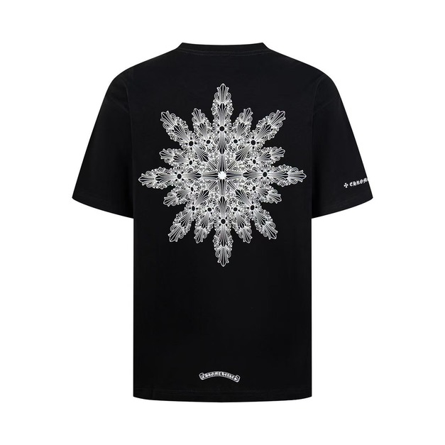 CHROME HEARTS 後背雪花十字短袖 (黑)