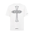 CHROME HEARTS 梵文大十字架短袖 (白)