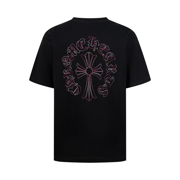 CHROME HEARTS 線條勾勒十字架 (黑)