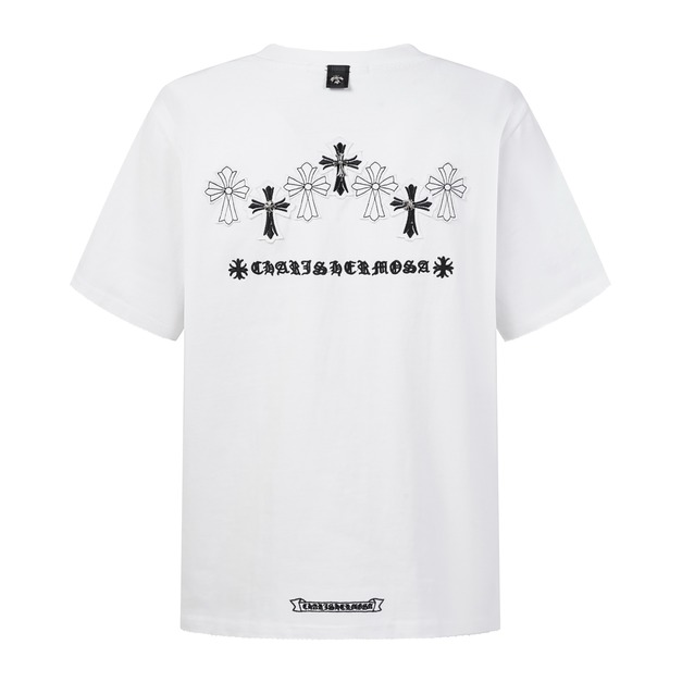 CHROME HEARTS 十字架貼布刺繡短袖