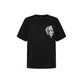 CHROME HEARTS 馬蹄鐵十字架刺繡短袖 (黑)_1