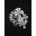 CHROME HEARTS 馬蹄鐵十字架刺繡短袖 (黑)_3