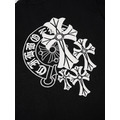 CHROME HEARTS 馬蹄鐵十字架刺繡短袖 (黑)_2