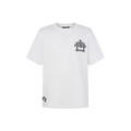 CHROME HEARTS 磨破十字架貼布刺繡短袖 (白)_1