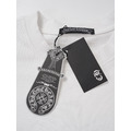 CHROME HEARTS 磨破十字架貼布刺繡短袖 (白)_8