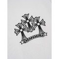 CHROME HEARTS 磨破十字架貼布刺繡短袖 (白)_2