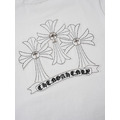 CHROME HEARTS 磨破十字架貼布刺繡短袖 (白)_4
