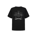 CHROME HEARTS 磨破十字架貼布刺繡短袖 (黑)