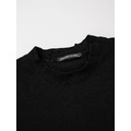 CHROME HEARTS 磨破十字架貼布刺繡短袖 (黑)_6