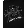 CHROME HEARTS 磨破十字架貼布刺繡短袖 (黑)_2