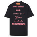 LOUIS VUITTON 多層標識粉紅色字母短袖_1