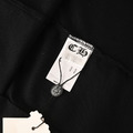 CHROME HEARTS 流蘇大貼佈十字架圓領短袖 (黑)_6