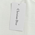 DIOR 條紋提花假口袋短袖 (白)_5