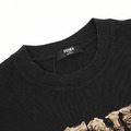 FENDI 串珠溶解字母刺繡短袖 (黑)_3